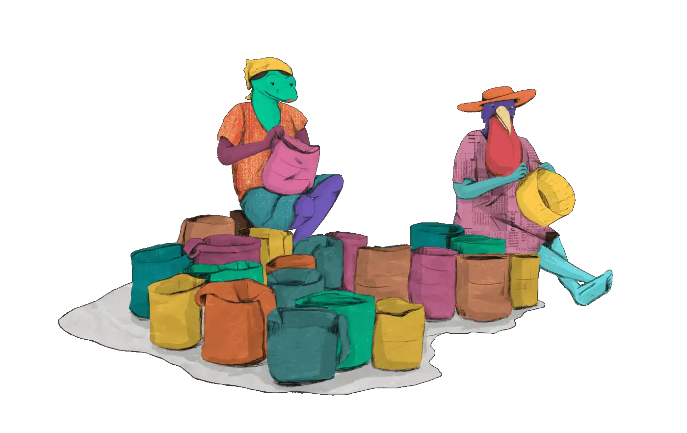 Artesana, ilustración de Aquelarre