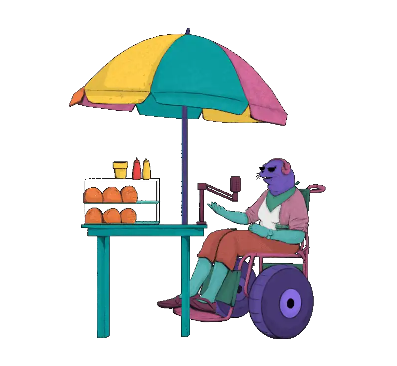 Leona marina, ilustración de Aquelarre